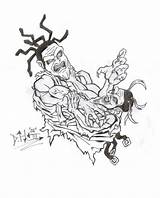 Pages Icp Coloring Juggalo Twiztid Hatchet Template Getcolorings Man sketch template
