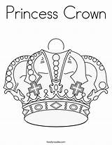 Crown Coloring Princess King Pages Tiara Print Printable Noodle Color Built California Usa Getdrawings Getcolorings Twistynoodle Comments sketch template