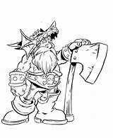 Warcraft Coloring Pages Book Printable Dwarf Drawing Fantasy Pirate Color Kids Monster Designlooter Adult Drawings Letters Doodle Races Guy Draw sketch template