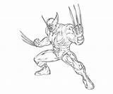 Wolverine Coloring Lobezno sketch template