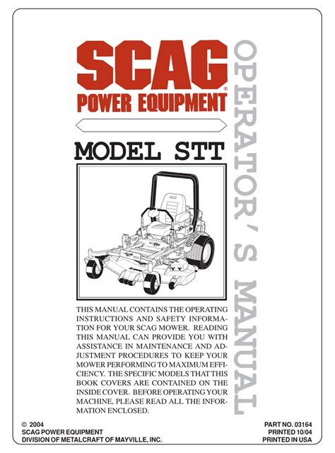 scag power equipment stta ch operators manual   manualslib