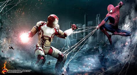 Spiderman Vs Iron Man By Lilaeroplane On Deviantart