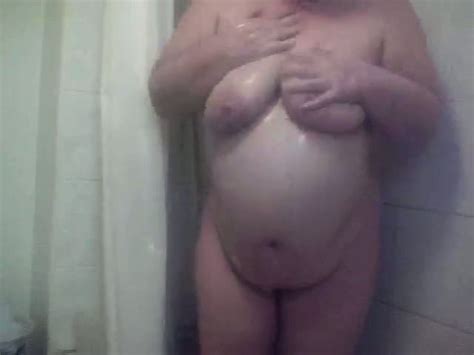 Chubby Mature Chick Is Washing Her Big Tits In A Shower