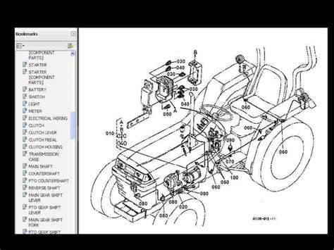 kubota  tractor parts manual set pgs  detailed exploded