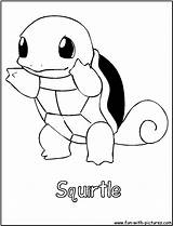 Squirtle Coloring Pages Printable Kids Template Cartoons Fun Crafts sketch template