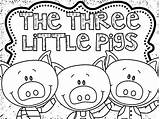 Pigs Three Little Coloring Pig Pages Face Houses Printable Drawing Color Yellowstone National Cute Bears Chicago Park Big Wild Preschool sketch template