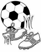 Coloring Pages Football Shoes Soccer Ball Foot sketch template