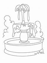 Coloring Pages Fountain Kids Printable Bright Colors Favorite Choose Color sketch template