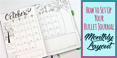 set   bullet journal monthly layout planning mindfully