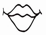 Mouth Boca Smiling sketch template