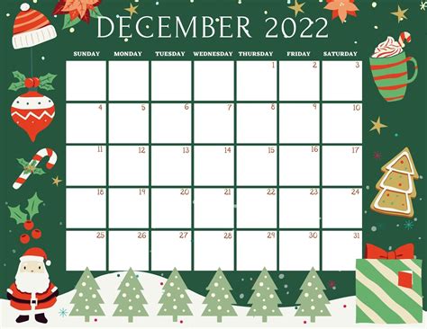editable december  calendar printable december  etsy