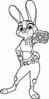 Judy Hopps Coloring Pages Print Color sketch template