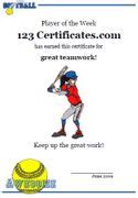 printable softball certificates softball awards softball