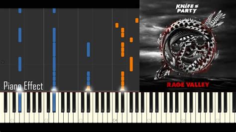 knife party rage valley piano tutorial synthesia youtube