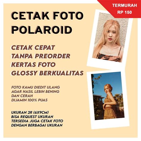 Jual Jasa Cetak Foto Polaroid Asli Instax Fujifilm Jasa Cetak Foto