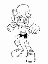 Sally Acorn Coloring Pages Template Sketch sketch template