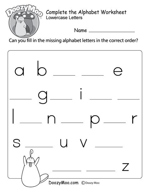 alphabet worksheets  kids alphabet  activities  kindergarten