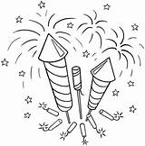 Coloring Pages Fireworks Kids sketch template