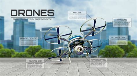 drones prezi template prezibase