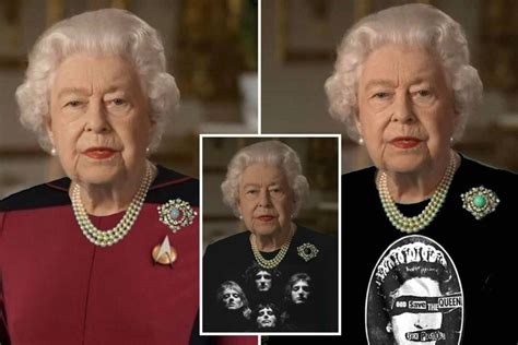 royal fans jazz up the queen s outfit with star trek and sex pistol