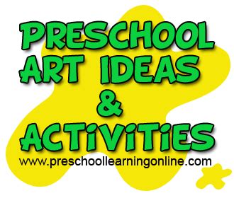 preschool art ideas preschool learning  lesson plans worksheets