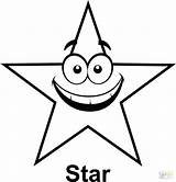 Star Coloring Shape Printable Pages Color Getcolorings Large sketch template