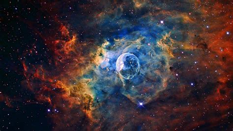 stellar bubble nebula image  hubbles  anniversary utah people
