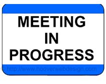 printable meeting  progress temporary sign