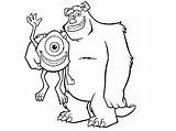 Coloring Monsters Inc Pages Mike Bigfoot Wazowski Kids Monster Disney Printable Drawing Truck Colouring Sulley Halloween Finding Sullivan James Cartoon sketch template
