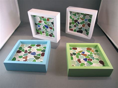 Sea Glass Coasters Sea Glass Crafts Sea Glass Display