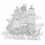 Travels Colouring Gulliver Coloring Gullivers Pages Crafts Ship Adult Visit Beautiful Colorear Downloads Travel sketch template