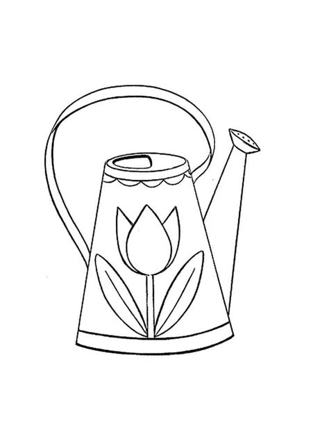 watering  coloring pages