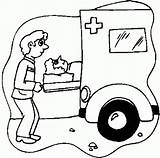 Coloring Ambulance Pages Coloringpagesabc Posted sketch template