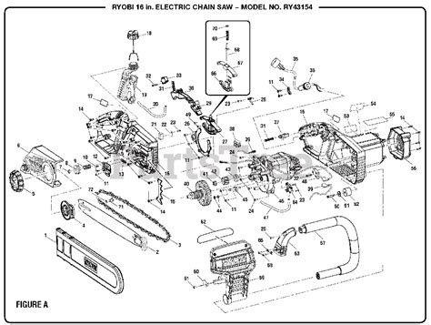 ryobi ry  ryobi  chainsaw electric figure  parts lookup  diagrams partstree