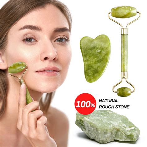 jade roller  face  natural anti aging