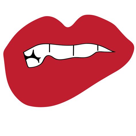 Lip Biting Vector Download Free Vector Art Stock Graphics And Images
