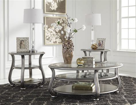 Silver Glass Coffee Table Rectangle Hillsdale Abbington Rectangle