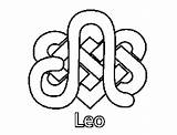 Leo Coloring Pages Getcolorings Celtic sketch template