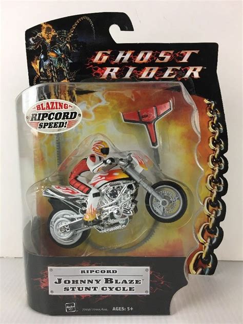 Ghost Rider Johnny Blaze Ripcord Stunt Cycle Brand New