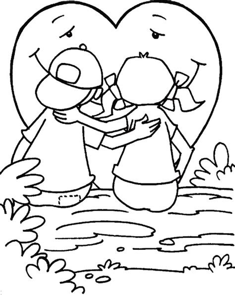 happy valentine day coloring page   happy valentine day