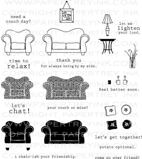 couch stamp set papertreyink papertrey ink