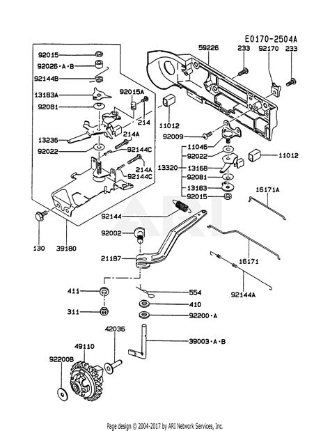 kawasaki fed bs  stroke engine fed parts diagram  control equipment