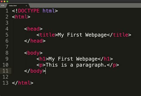 code  basic webpage  html henry egloff