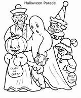Coloring Halloween Scary sketch template