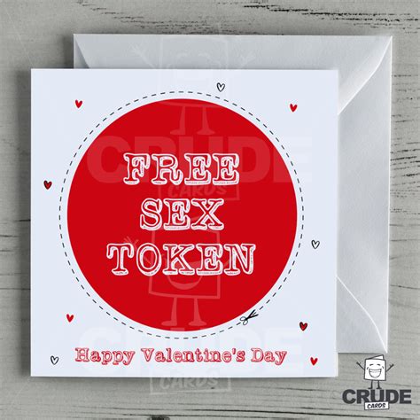 free sex token happy valentine s day card crude cards