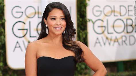 gina rodriguez s golden globes dress made it to prom cnn