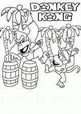 Donkey Ausmalbild Coloringhome Nintendo sketch template
