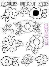 Flower Applique Patterns Pattern Flowers Quilt Floral Freequilt Sheet Each Below Line Print Click sketch template