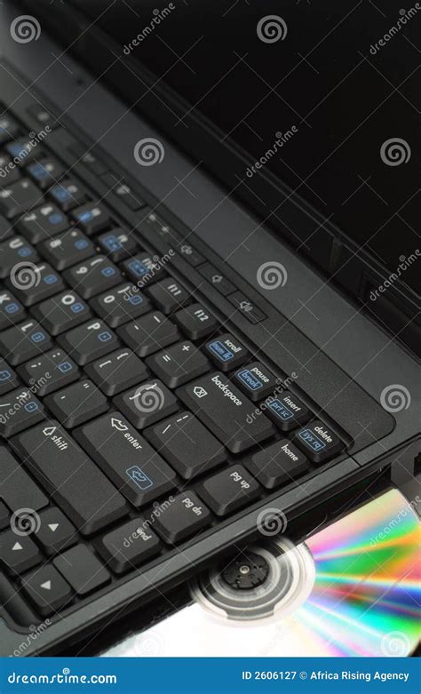 laptop  cd stock image image  desktop keyboard