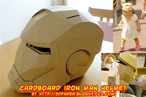 ninjatoes papercraft weblog cardboard iron man helmet